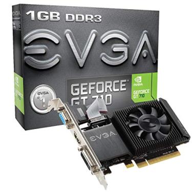 Imagem de EVGA GT 710 1GB DDR3 64 bit slot único, perfil baixo 01G-P3-2711-KR