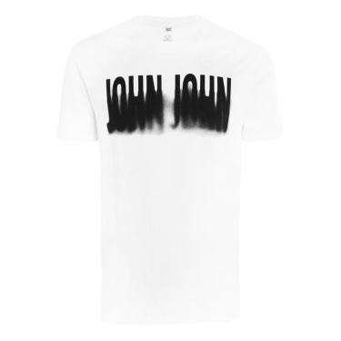 Imagem de Camiseta John John Masculina Regular Shadow Branca-Masculino