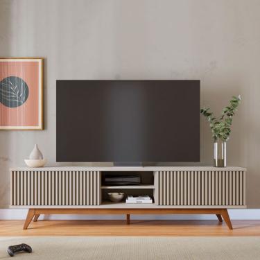 Imagem de Rack Fortaleza Off White e Freijó 218 cm