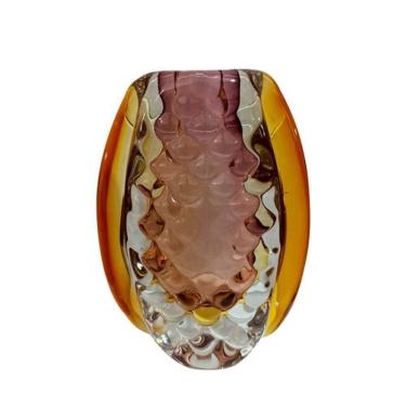 Imagem de Vaso Decorativo em Murano Marrom - 23x17cm - 35636