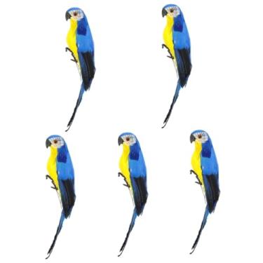 Imagem de SUPVOX 5 Peças papagaio de simulação suporte de papagaio estátuas de gramado decoração casa decoracao para casa ornamento de pássaro decoração de pássaros de cena ao ar livre Natal Modelo