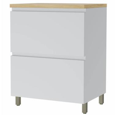 Imagem de Balcão Nesher Rainha em MDF 15mm com 1 Porta, 1 Gaveta e 1 Prateleira - 70cm de largura 