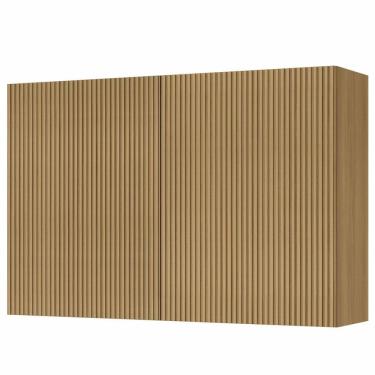 Imagem de Armário Aéreo Nesher Rainha em MDF 15mm com 2 Portas e 1 Prateleira - 120cm de largura