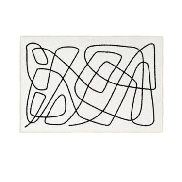 Imagem de Tapete decorativo leve para sala de estar, material de lã, tapetes de grande área, cabeceira de quarto, 1,80x120cm(31,4x47 pol.)