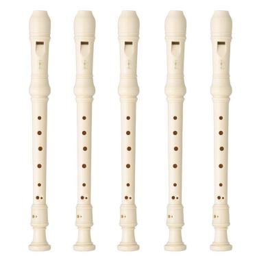 Imagem de Kit 5 Flautas Doce Soprano Germânica Em C YRS-23 Yamaha