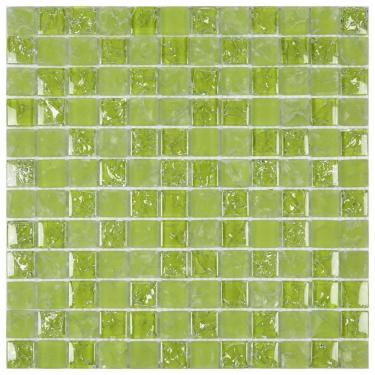 Imagem de Pastilha de Vidro Ice Glass Mosaic 30cmx30cm Placas Verde