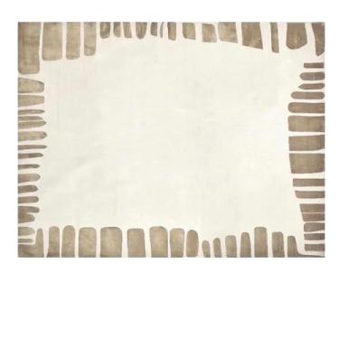 Imagem de Tapete leve para sala de estar com padrão de linha aumentado, design espesso, tapete de cabeceira para quarto, 1.200 x 250 cm (78 x 98 pol.)