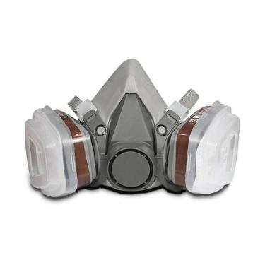 Imagem de Máscara de proteção de gás montada na cabeça 6200 Máscara de gás de silicone + Filt