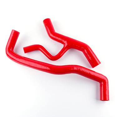 Imagem de JOIUYOLJ Kit de mangueira de radiador de silicone de 3 camadas compatível com Ford Mustang GT 4.6L V8 SOHC 1996-2004... (vermelho)