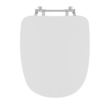 Imagem de Assento Sanitário Poliéster para Louça Duomo Plus deca Aço Cinza Real