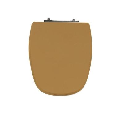 Imagem de Assento Sanitário Poliéster para Louça Monte Carlo/venice deca/belize Aço Bege Castor