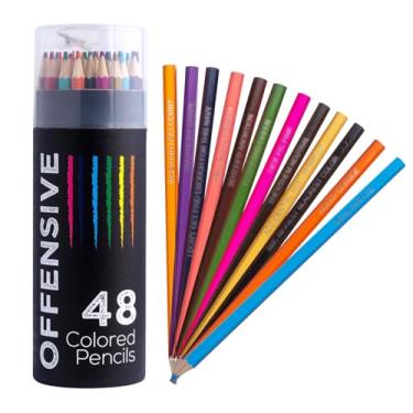 Imagem de Milktoast Brands Lápis de cor ofensivo para colorir adultos (moderno)