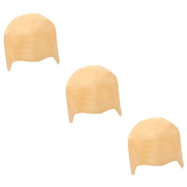Imagem de 5 pçs chapelaria sem cabelo boné careca traje de cabeça careca para adultos boné careca adulto engraçado boné careca cabeça de halloween traje acessório peruca cabeças roupas peruca boné/486 (Color :
