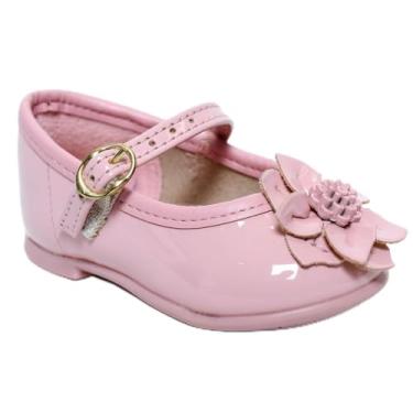 Imagem de Sapatilha Boneca Molekinha Flor Baby - Rosa - 17