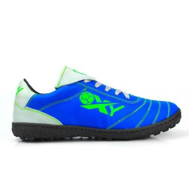 Imagem de Chuteira Society Masculina Cadarço Solado Borracha