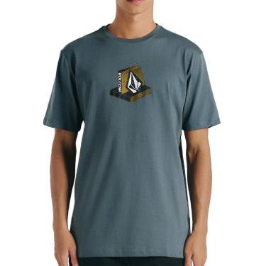 Imagem de Camiseta Volcom Leanin WT24 Masculina Grafite