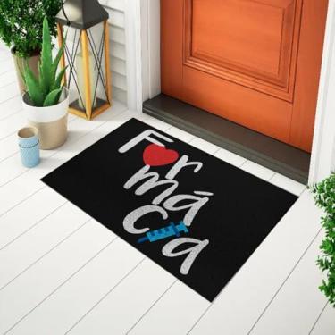 Imagem de Tapete Capacho Divertido e Criativo Para Porta Estampado - Farmácia Ca0338