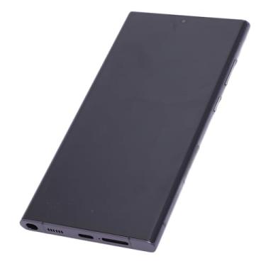 Imagem de Substituição de Tela para S22 Ultra, Tela de Toque OLED de 6,9 ​​polegadas Conjunto Digitalizador de Tela Com Moldura Curvada Suporte para Função de Impressão Digital
