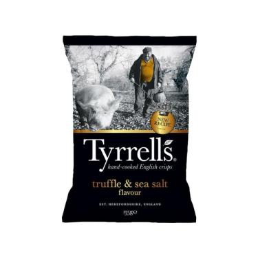 Imagem de Batata Tyrrells Trufa e Sal Marinho 135g - Importado Europa