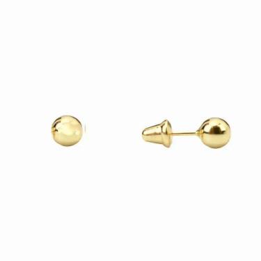 Imagem de Brinco Bola Baby 3mm em Ouro 18K - Ivan Joias