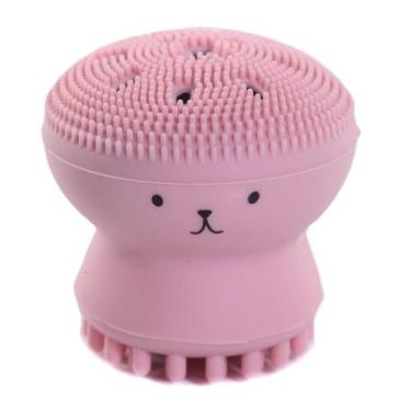 Imagem de Esponja De Silicone Limpeza Facial Esfoliante Formato Polvo - Importad