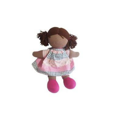 Imagem de Boneca de Pano Para Brincar Claudia Chocolate - BJCambalhota