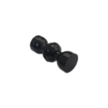 Imagem de Puxador para box de banheiro vidro temperado blindex - Preto - Demarco