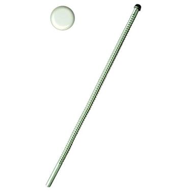 Imagem de Westbrass D118-127 cm elevador ondulado para torneira e vaso sanitário, branco, revestimento em pó branco