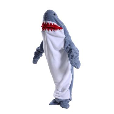 Imagem de FZChenrry Pijama adulto Unsex de animais de Natal, cosplay, festa, pijama para dormir, Cinza claro, M