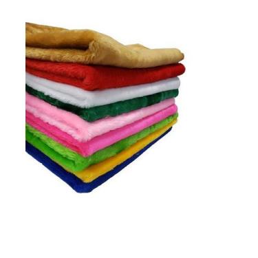 Imagem de  Kit 10 cores Pelúcia Para fundo de foto studio 30x30 cada - Lynx Prod