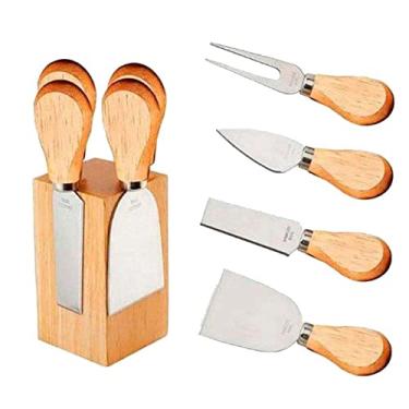 Imagem de Jogo de Facas para queijo com Suporte