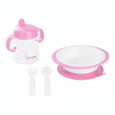 Imagem de Kit Alimentação 4 Peças Pimpolho Bebe Enxoval Neném Papinha - Mundo do