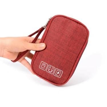 Imagem de Necessaire Organizador para Cabos Fios Com Alça Portátil NS-3925 - NOV