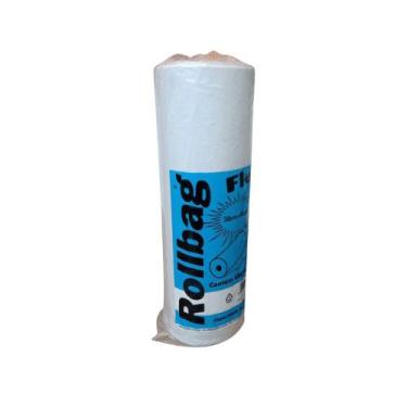 Imagem de Bobina Plástica picotada 30x40cm Flex RollBag com 400 sacos