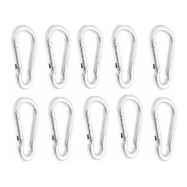 Imagem de Kit 10 Mosquetão Reparo De Aparelhos Academia Pilates 70 mm - KL Maste