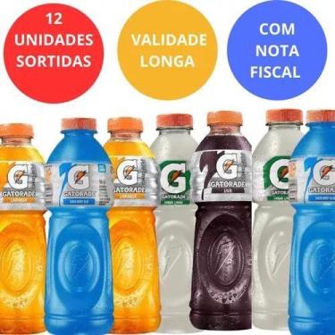 Imagem de 12 Garrafas de 500ml Gatortade sabores Sortidos Validade Longa - Gator