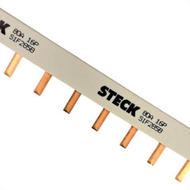 Imagem de Barramento Steck Monofasico Din Para 16 Disjuntores 80A. - S1F285B