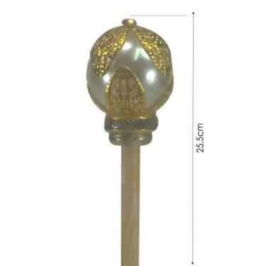 Imagem de 12un Varetas Decorativa para Aromatizador / Difusor Bolinha Perola Fol