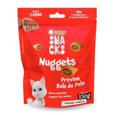 Imagem de Snacks Quatree Nuggets para Gatos Sabor Carne 150g