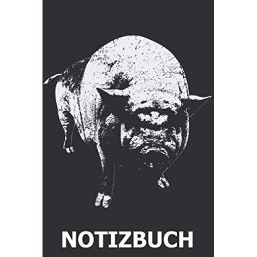 Imagem de Notizbuch: Kleine Hängebauchschweine I Mini-Schweine halten I Schweinchen I Weißes Papier I 120 Seiten I Liniert I Notizheft I Skizzenbuch I DIN-A5 I Geschenk I