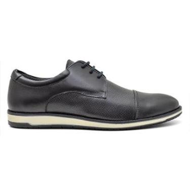 Imagem de Sapato Oxford Mocassim Classico Masculino Cadarço Elegante Couro Legitimo 5332-Masculino