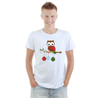 Imagem de Camiseta Coruja Natal Corujinha Natalina Camisa Personalizada Blusa Ad