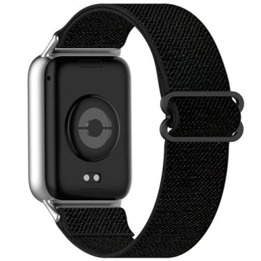 Imagem de AWADUO Pulseira de substituição de nylon compatível com Redmi Watch 5/4, macia e durável, compatível com Xiaomi Smart Band 9 Pro/8 Pro (preto)