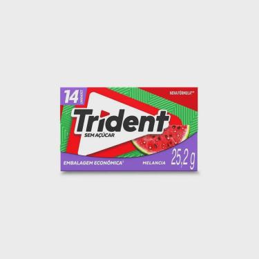 Imagem de Chiclete Trident Com 14 Unidades Sabor Melancia 25,2g