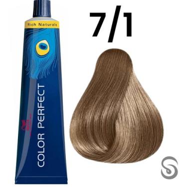 Imagem de Wella Perfect Color 7/1 Louro Médio Acinzentado Rich Naturals 60ml, UN