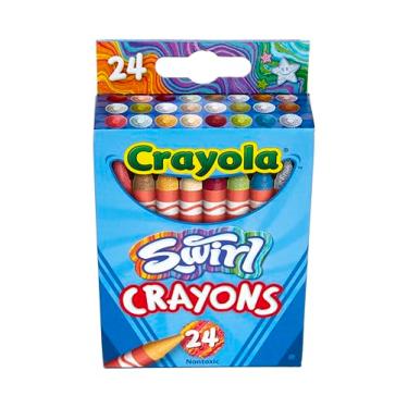 Imagem de Crayola Swirl Crayons (24ct), Kids Crayons, Multicolor, Rainbow Coloring Supplies, Great for Kids Art Projects, Nontoxic, 3+