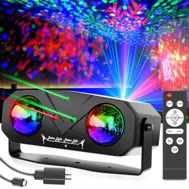 Imagem de Amosamz Festa Bola De Discoteca Luz De Discoteca Strobe Ocean Star Projetor Dj Luz Dança Som Ativado Com Controle Remoto Para Karaokê Ktv Clube Festas Casamento Bar Festivais Palco Aniversário Dança