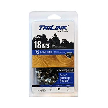 Imagem de Trilink Saw Chain CL75072TL2 Corrente Loop .325 Cinzel .050 72DL, Preto