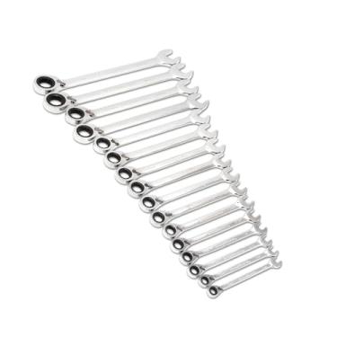 Imagem de GEARWRENCH 16 Pc. 12 Pt. Reversible Ratcheting Combination Wrench Set, Metric - 9602N