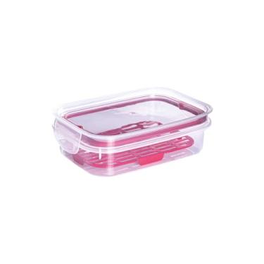 Imagem de Pote Trava Mais Retangular 500Ml C/Escorredor Plasútil